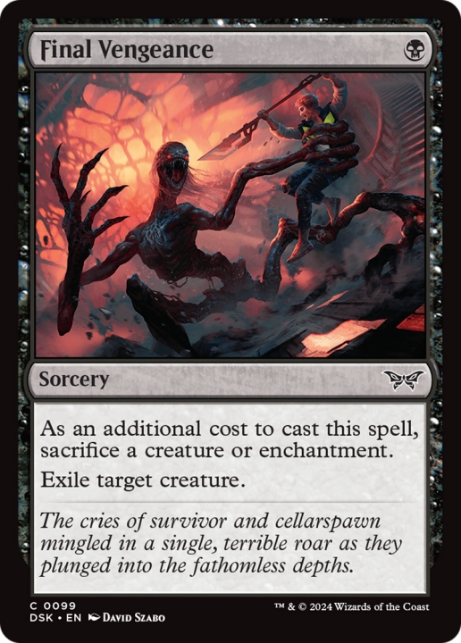 Final Vengeance in the group Magic the Gathering / Types / Colors / Black at Proxyprinters.com (100837)