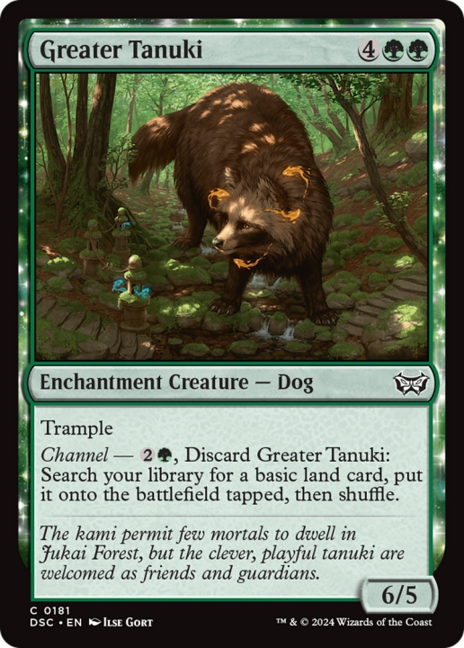 Greater Tanuki in the group Magic the Gathering / Types / Colors / Green at Proxyprinters.com (100839)