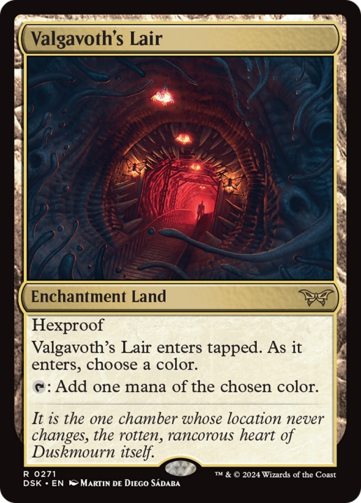 Valgavoth's Lair in the group Magic the Gathering / Sets / Duskmourn: House of Horror at Proxyprinters.com (100841)