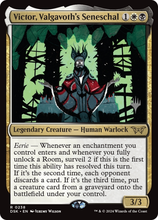 Victor, Valgavoth's Seneschal in the group Magic the Gathering / Sets / Duskmourn: House of Horror Promos at Proxyprinters.com (100857)