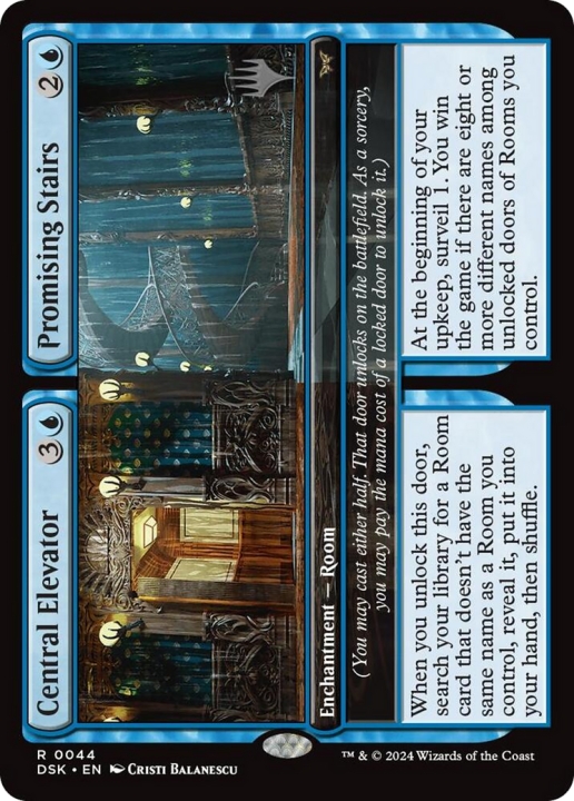 Central Elevator // Promising Stairs in the group Magic the Gathering / Sets / Duskmourn: House of Horror Promos at Proxyprinters.com (100861)