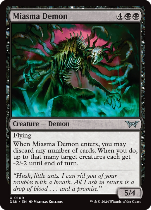 Miasma Demon in the group Magic the Gathering / Types / Colors / Black at Proxyprinters.com (100865)