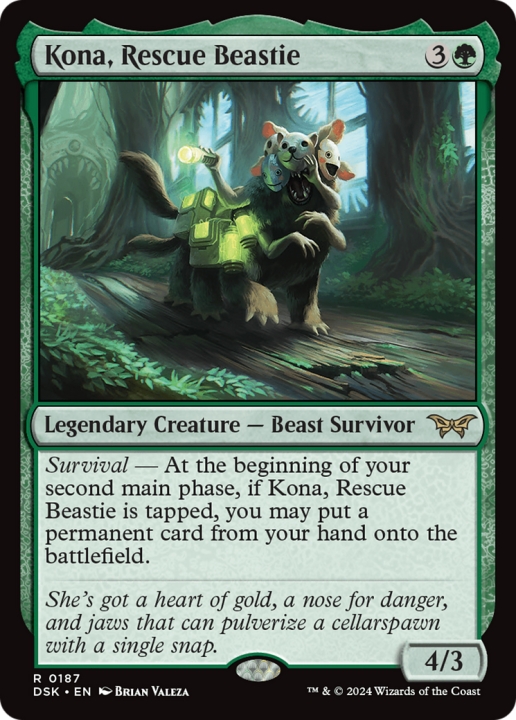 Kona, Rescue Beastie in the group Magic the Gathering / Types / Colors / Green at Proxyprinters.com (100875)