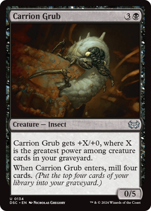 Carrion Grub in the group Magic the Gathering / Sets / Duskmourn: House of Horror Commander at Proxyprinters.com (100897)