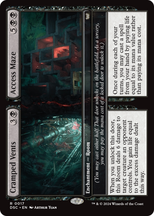 Cramped Vents // Access Maze in the group Magic the Gathering / Sets / Duskmourn: House of Horror Commander at Proxyprinters.com (100932)