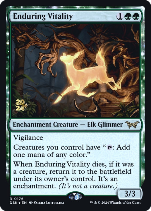 Enduring Vitality in the group Magic the Gathering / Types / Colors / Green at Proxyprinters.com (100957)