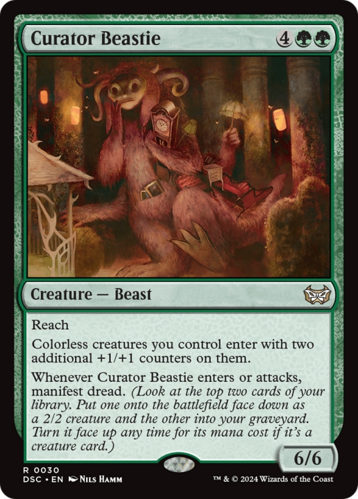 Curator Beastie in the group Magic the Gathering / Types / Colors / Green at Proxyprinters.com (100965)