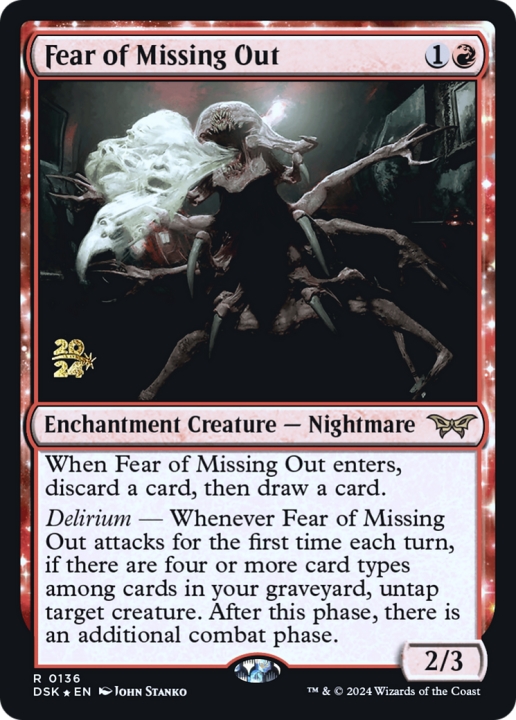 Fear of Missing Out in the group Magic the Gathering / Types / Colors / Red at Proxyprinters.com (100986)