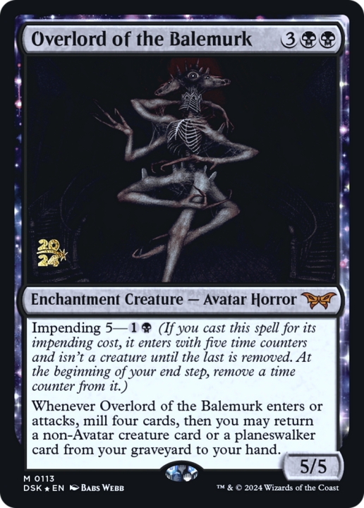 Overlord of the Balemurk in the group Magic the Gathering / Sets / Duskmourn: House of Horror Promos at Proxyprinters.com (100987)