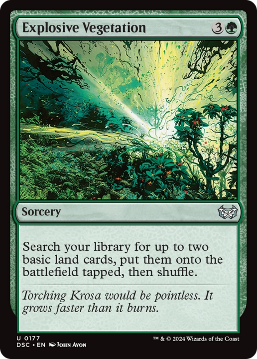 Explosive Vegetation in the group Magic the Gathering / Types / Colors / Green at Proxyprinters.com (101006)