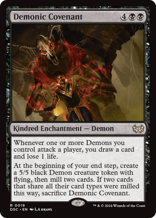 Demonic Covenant in the group Magic the Gathering / Sets / Duskmourn: House of Horror Commander at Proxyprinters.com (101013)