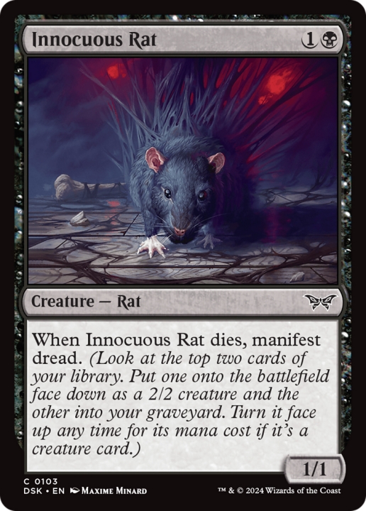 Innocuous Rat in the group Magic the Gathering / Types / Colors / Black at Proxyprinters.com (101028)