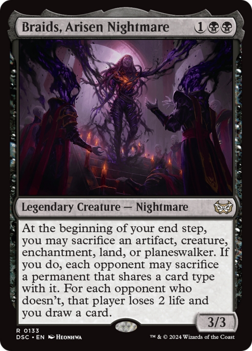 Braids, Arisen Nightmare in the group Magic the Gathering / Types / Colors / Black at Proxyprinters.com (101062)