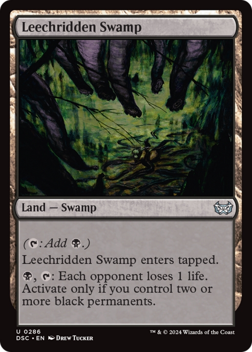 Leechridden Swamp in the group Magic the Gathering / Sets / Duskmourn: House of Horror Commander at Proxyprinters.com (101065)