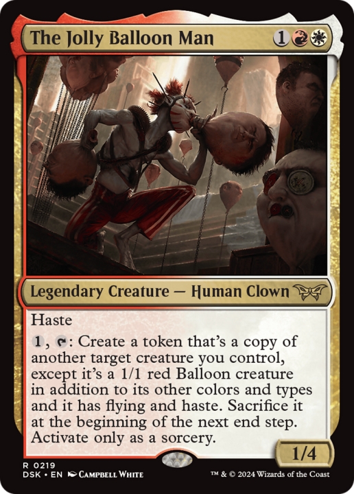 The Jolly Balloon Man in the group Magic the Gathering / Sets / Duskmourn: House of Horror at Proxyprinters.com (101079)