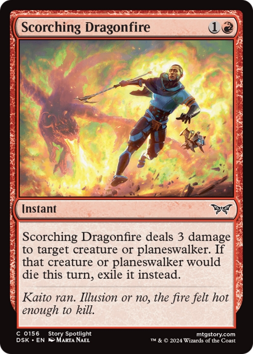 Scorching Dragonfire in the group Magic the Gathering / Sets / Duskmourn: House of Horror at Proxyprinters.com (101086)