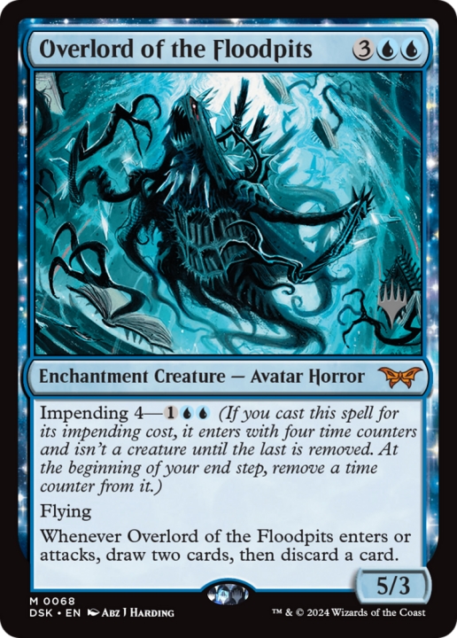 Overlord of the Floodpits in the group Magic the Gathering / Sets / Duskmourn: House of Horror Promos at Proxyprinters.com (101100)