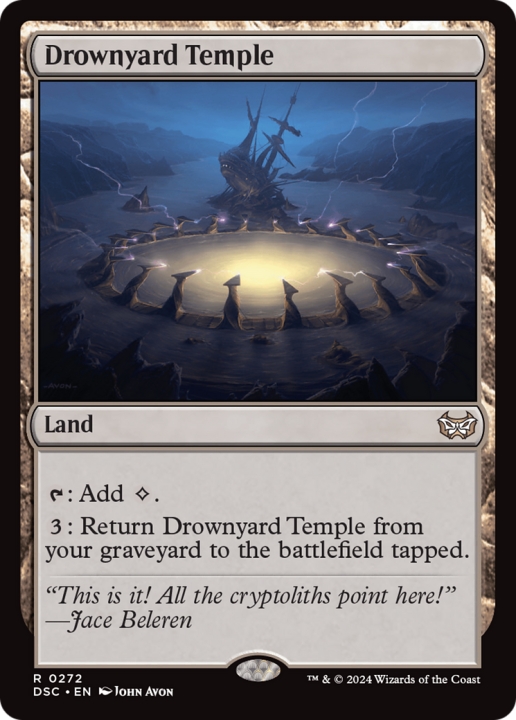 Drownyard Temple in the group Magic the Gathering / Sets / Duskmourn: House of Horror Commander at Proxyprinters.com (101127)