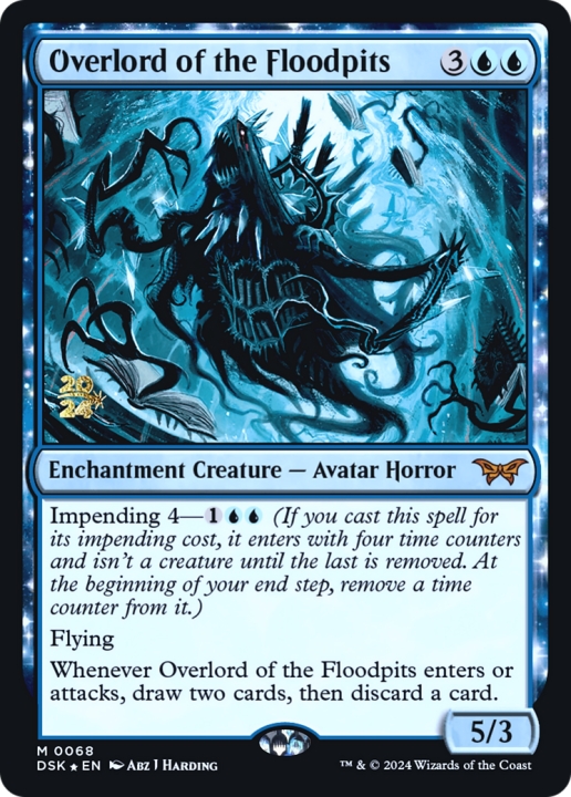 Overlord of the Floodpits in the group Magic the Gathering / Sets / Duskmourn: House of Horror Promos at Proxyprinters.com (101143)