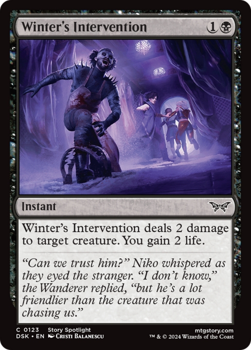 Winter's Intervention in the group Magic the Gathering / Sets / Duskmourn: House of Horror at Proxyprinters.com (101144)