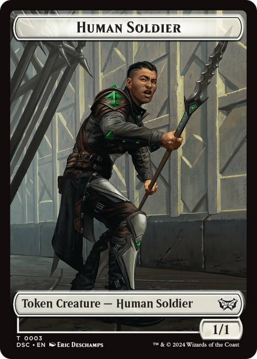 Human Soldier in the group Magic the Gathering / Types / Colors / White at Proxyprinters.com (101150)