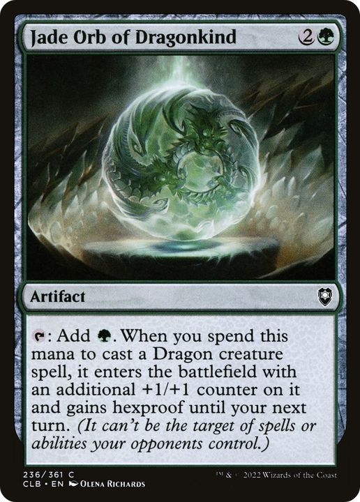 Jade Orb of Dragonkind in the group Magic the Gathering / Sets / Commander Legends: Battle for Baldur's Gate at Proxyprinters.com (10116)