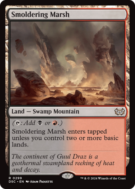 Smoldering Marsh in the group Magic the Gathering / Types / Land / Mountain at Proxyprinters.com (101160)