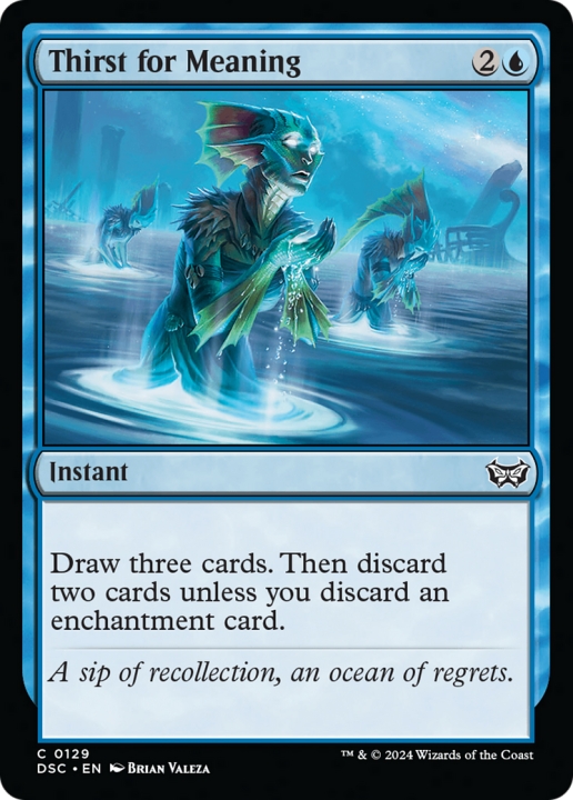 Thirst for Meaning in the group Magic the Gathering / Types / Colors / Blue at Proxyprinters.com (101167)