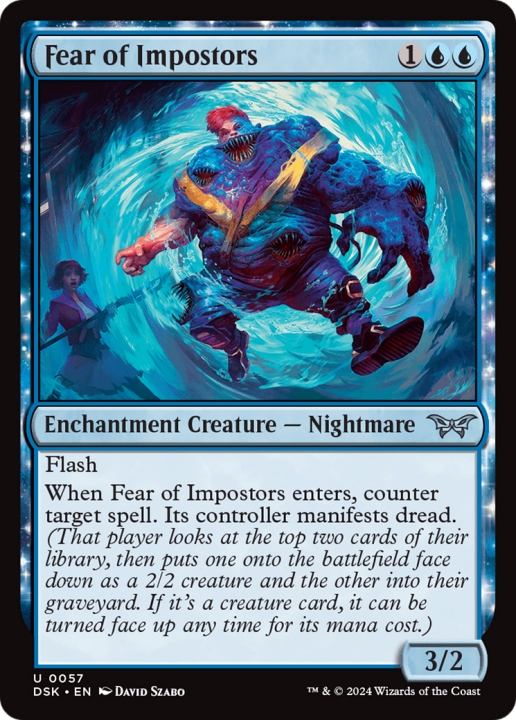 Fear of Impostors in the group Magic the Gathering / Types / Colors / Blue at Proxyprinters.com (101191)