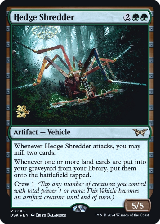 Hedge Shredder in the group Magic the Gathering / Sets / Duskmourn: House of Horror Promos at Proxyprinters.com (101192)