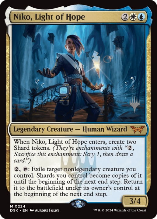 Niko, Light of Hope in the group Magic the Gathering / Types / Colors / Multicolors / U, W at Proxyprinters.com (101237)