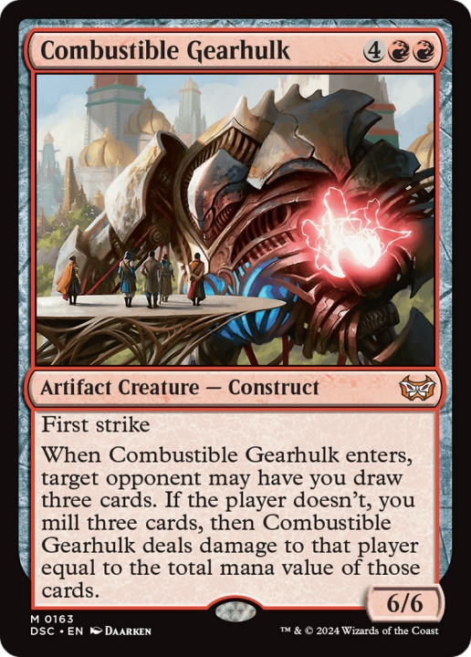 Combustible Gearhulk in the group Magic the Gathering / Sets / Duskmourn: House of Horror Commander at Proxyprinters.com (101239)