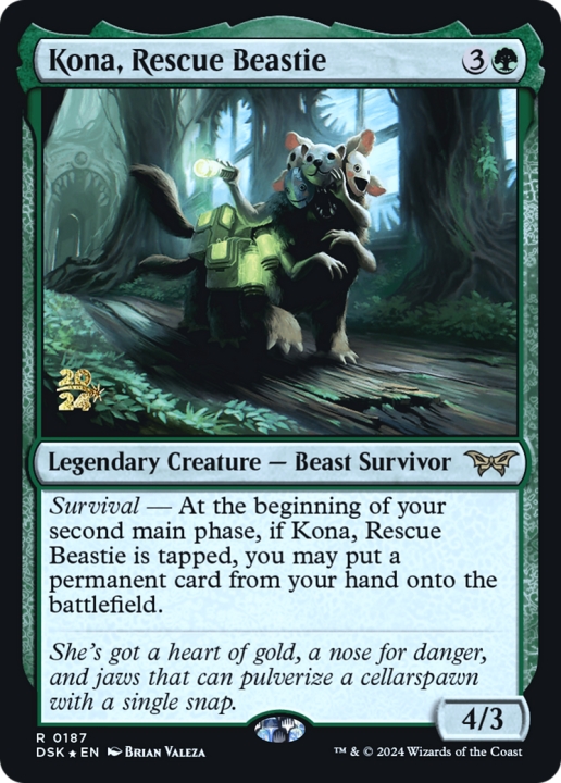 Kona, Rescue Beastie in the group Magic the Gathering / Types / Colors / Green at Proxyprinters.com (101248)