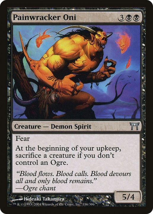 Painwracker Oni in the group Magic the Gathering / Types / Colors / Black at Proxyprinters.com (10125)