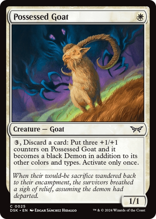 Possessed Goat in the group Magic the Gathering / Types / Colors / White at Proxyprinters.com (101263)