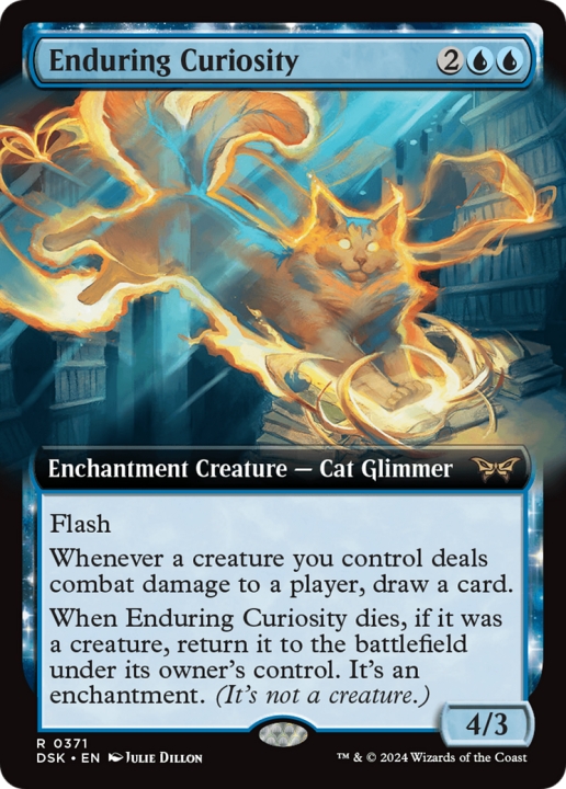 Enduring Curiosity in the group Magic the Gathering / Sets / Duskmourn: House of Horror at Proxyprinters.com (101267)