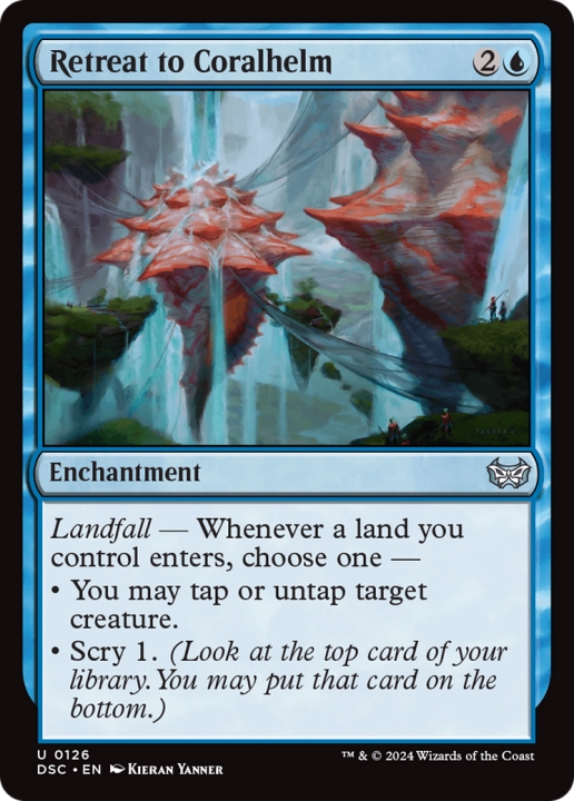 Retreat to Coralhelm in the group Magic the Gathering / Types / Enchantment / Enchantment at Proxyprinters.com (101272)