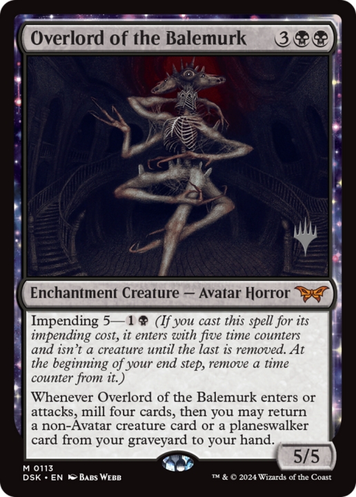 Overlord of the Balemurk in the group Magic the Gathering / Sets / Duskmourn: House of Horror Promos at Proxyprinters.com (101279)