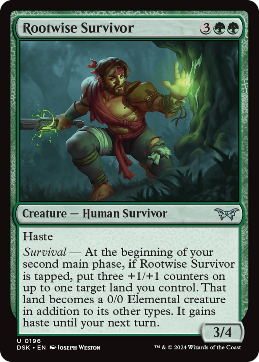 Rootwise Survivor in the group Magic the Gathering / Types / Colors / Green at Proxyprinters.com (101309)