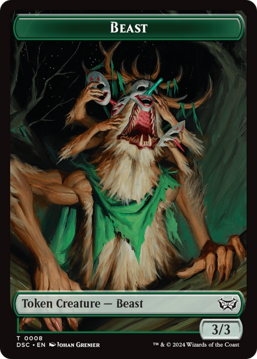 Beast in the group Magic the Gathering / Sets / Duskmourn Commander Tokens at Proxyprinters.com (101354)