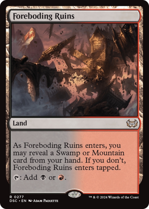 Foreboding Ruins in the group Magic the Gathering / Sets / Duskmourn: House of Horror Commander at Proxyprinters.com (101374)