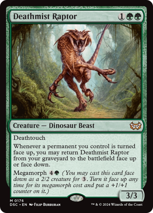 Deathmist Raptor in the group Magic the Gathering / Types / Colors / Green at Proxyprinters.com (101385)