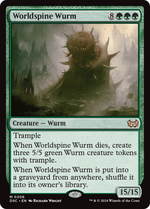 Worldspine Wurm in the group Magic the Gathering / Types / Colors / Green at Proxyprinters.com (101386)