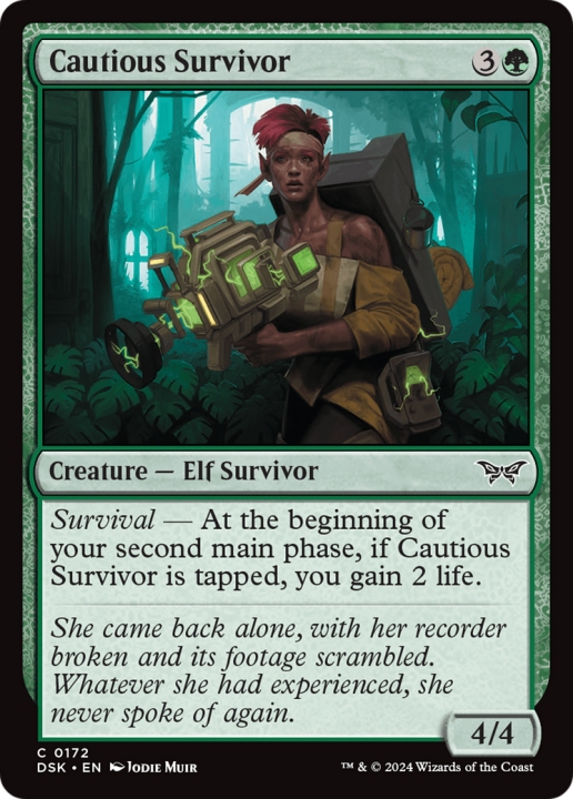 Cautious Survivor in the group Magic the Gathering / Types / Colors / Green at Proxyprinters.com (101389)