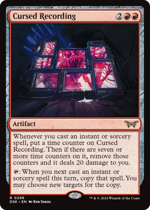 Cursed Recording in the group Magic the Gathering / Types / Artifacts / Artifact at Proxyprinters.com (101406)