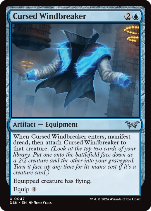 Cursed Windbreaker in the group Magic the Gathering / Types / Artifacts / Artifact at Proxyprinters.com (101431)