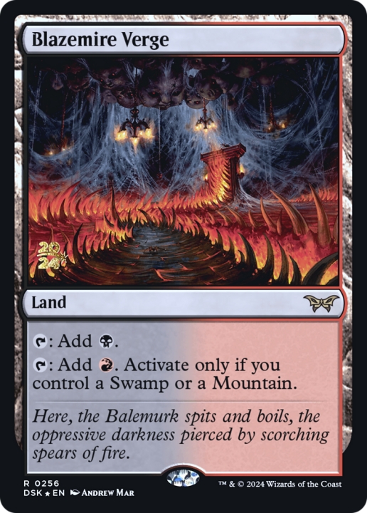 Blazemire Verge in the group Magic the Gathering / Sets / Duskmourn: House of Horror Promos at Proxyprinters.com (101455)