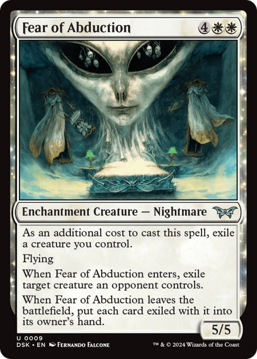 Fear of Abduction in the group Magic the Gathering / Types / Colors / White at Proxyprinters.com (101458)