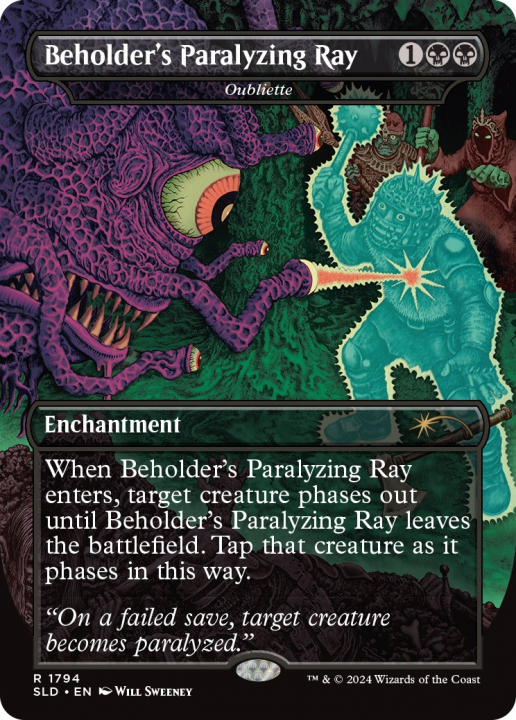 Oubliette as Beholders Paralyzing Ray in the group Magic the Gathering / Types / Colors / Colorless at Proxyprinters.com (101529)