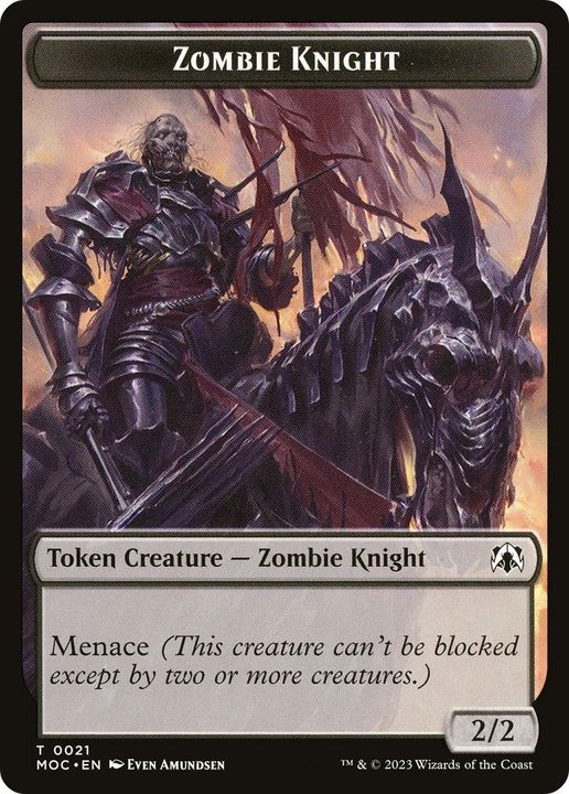 Zombie Knight in the group Magic the Gathering / Types / Creatures / Zombie at Proxyprinters.com (10158)